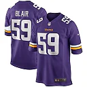 Zennovawear Matt Blair 59 Minnesota Vikings Men Game Retired Jersey - Purple