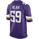 Zennovawear Matt Blair 59 Minnesota Vikings Men Game Retired Jersey - Purple