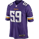 Zennovawear Matt Blair 59 Minnesota Vikings Men Game Retired Jersey - Purple