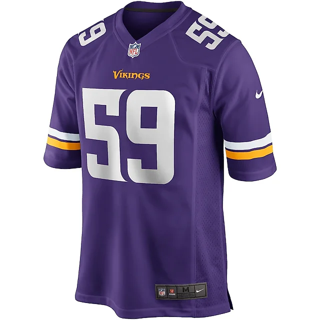 Zennovawear Matt Blair 59 Minnesota Vikings Men Game Retired Jersey - Purple