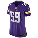 Zennovawear Matt Blair 59 Minnesota Vikings Women Game Retired Jersey - Purple
