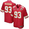 Zennovawear Matt Dickerson 93 Kansas City Chiefs AFC Champions Patch Game Men Jersey - Red