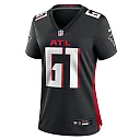 Zennovawear Matt Hennessy 61 Atlanta Falcons Women's Team Game Jersey - Black