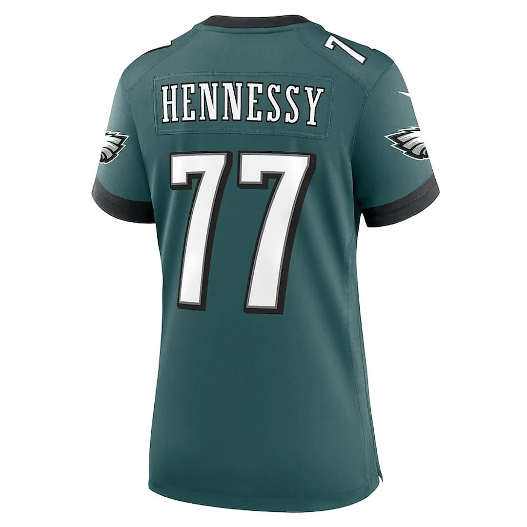 Zennovawear Matt Hennessy 77 Philadelphia Eagles Women Game Jersey - Midnight Green