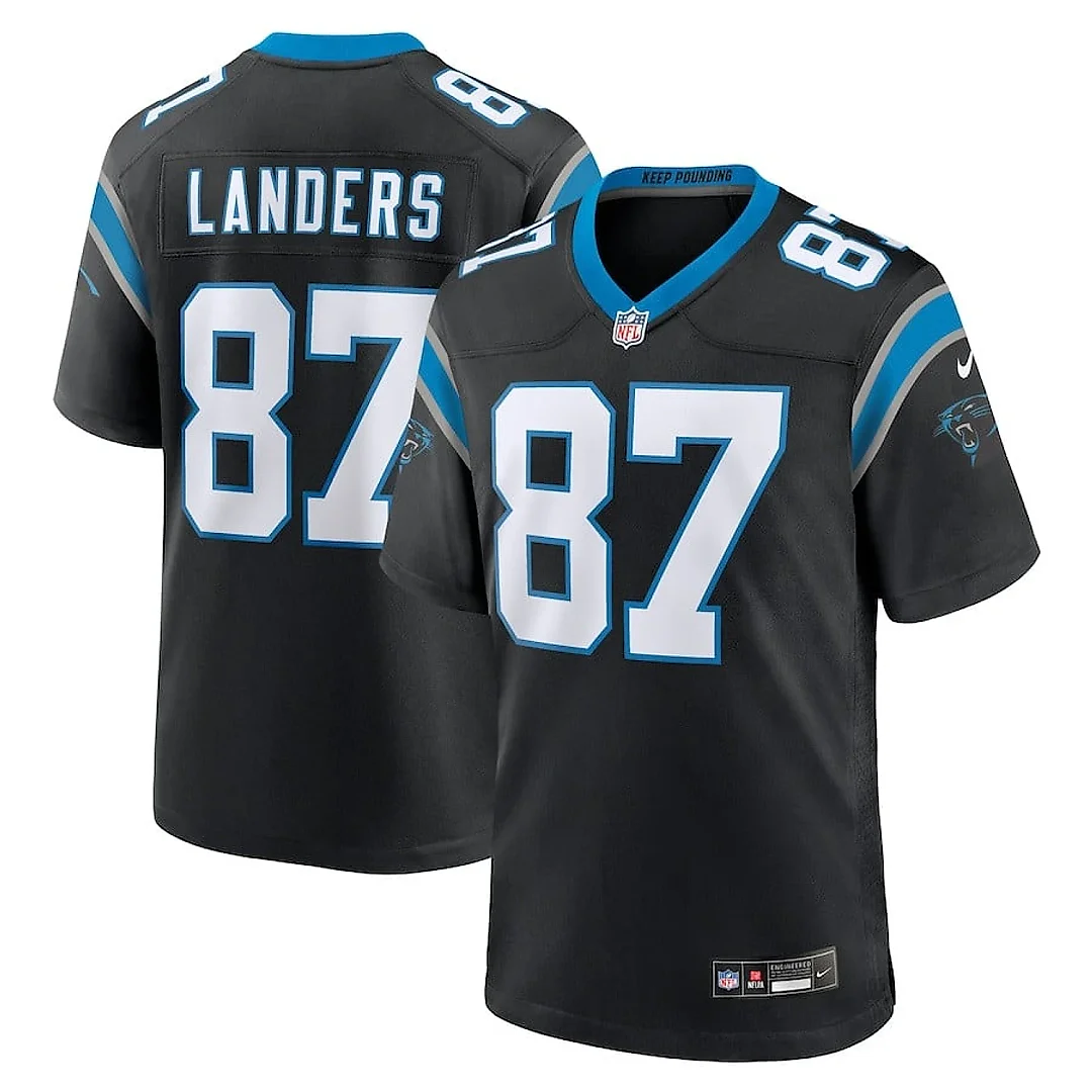 Zennovawear Matt Landers 87 Carolina Panthers Game Men Jersey - Black
