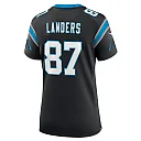 Zennovawear Matt Landers 87 Carolina Panthers Game Women Jersey - Black
