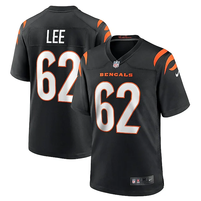 Zennovawear Matt Lee 62 Cincinnati Bengals Game Men Jersey - Black
