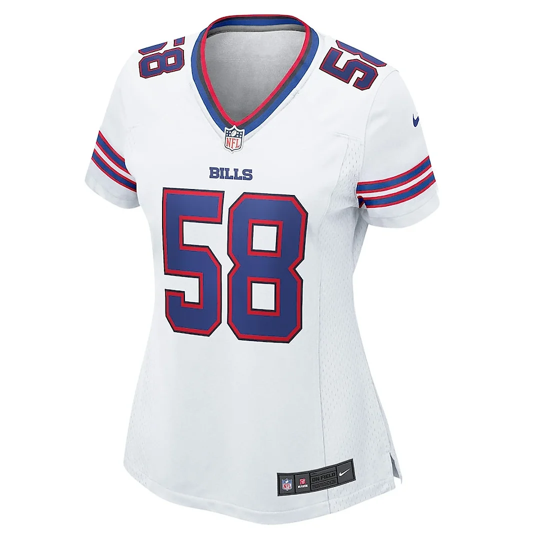 Zennovawear Matt Milano 58 Buffalo Bills Women's Game Jersey - White