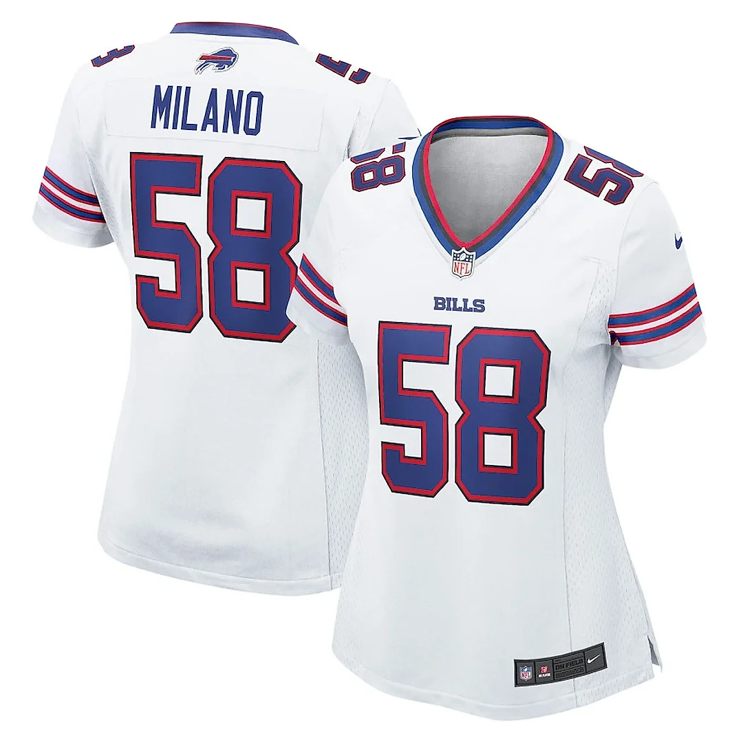 Zennovawear Matt Milano 58 Buffalo Bills Women's Game Jersey - White