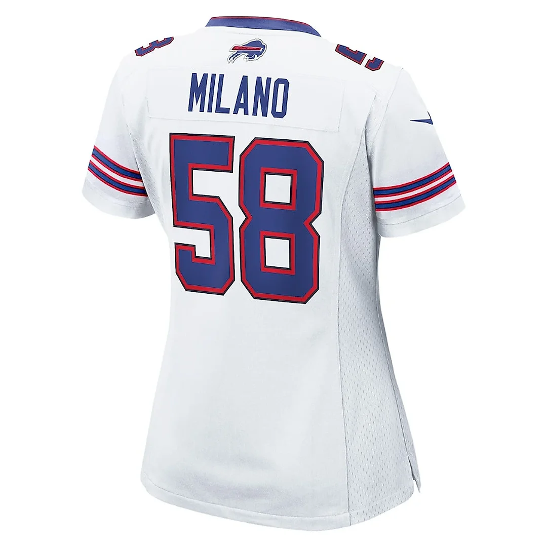 Zennovawear Matt Milano 58 Buffalo Bills Women's Game Jersey - White