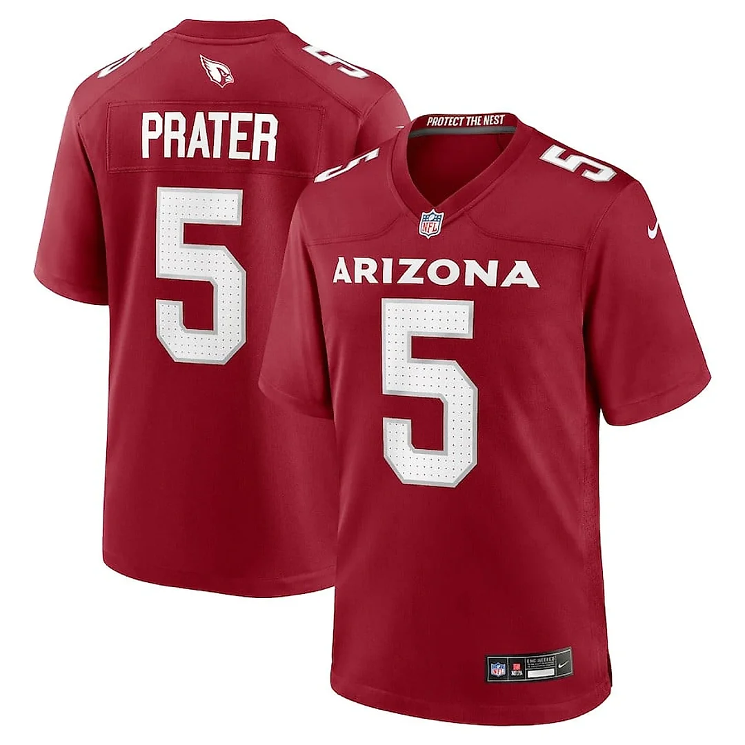Zennovawear Matt Prater 5 Arizona Cardinals Team Game Men Jersey - Cardinal