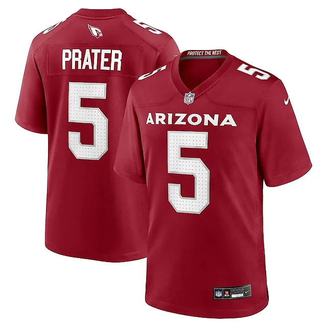Zennovawear Matt Prater 5 Arizona Cardinals Team Game Men Jersey - Cardinal