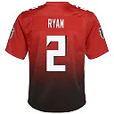 Zennovawear Matt Ryan 2 Atlanta Falcons YOUTH 2nd Alternate Game Jersey - Red