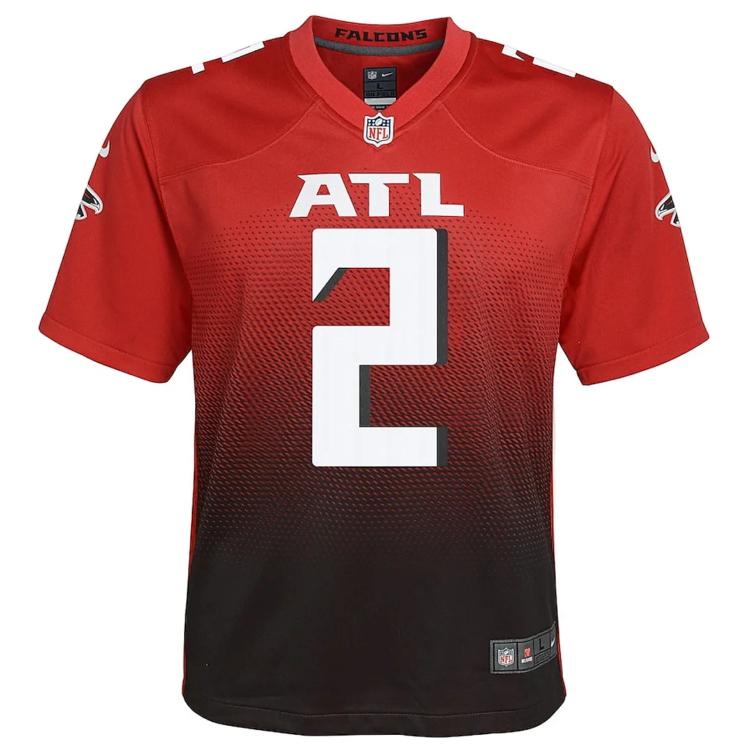 Zennovawear Matt Ryan 2 Atlanta Falcons YOUTH 2nd Alternate Game Jersey - Red