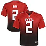 Zennovawear Matt Ryan 2 Atlanta Falcons YOUTH 2nd Alternate Game Jersey - Red
