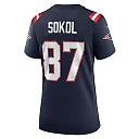 Zennovawear Matt Sokol 87 New England Patriots Women Game Jersey - Navy