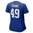 Zennovawear Matthew Adams 49 New York Giants Women's Game Jersey - Royal