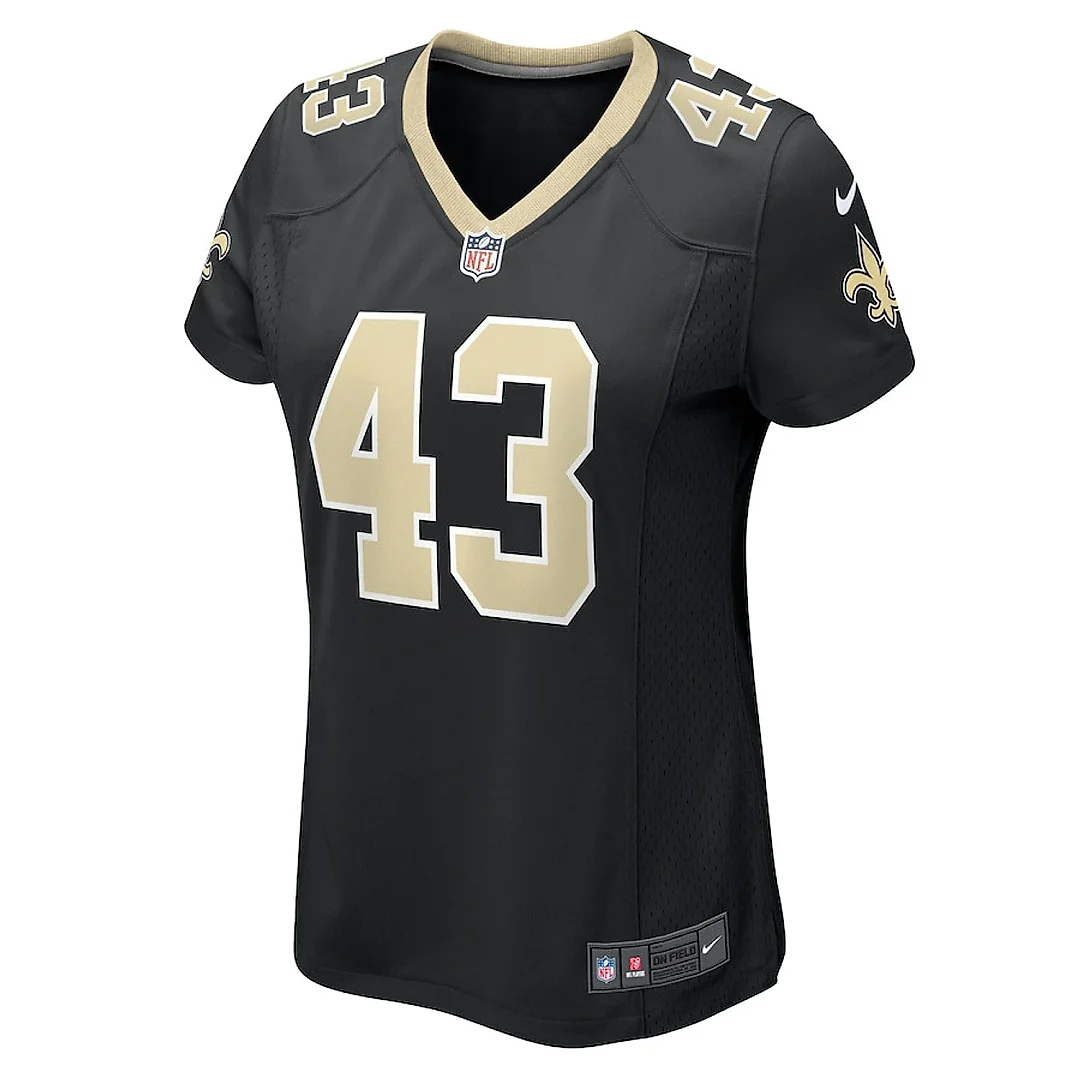 Zennovawear Matthew Hayball 43 New Orleans Saints Women's Game Jersey - Black