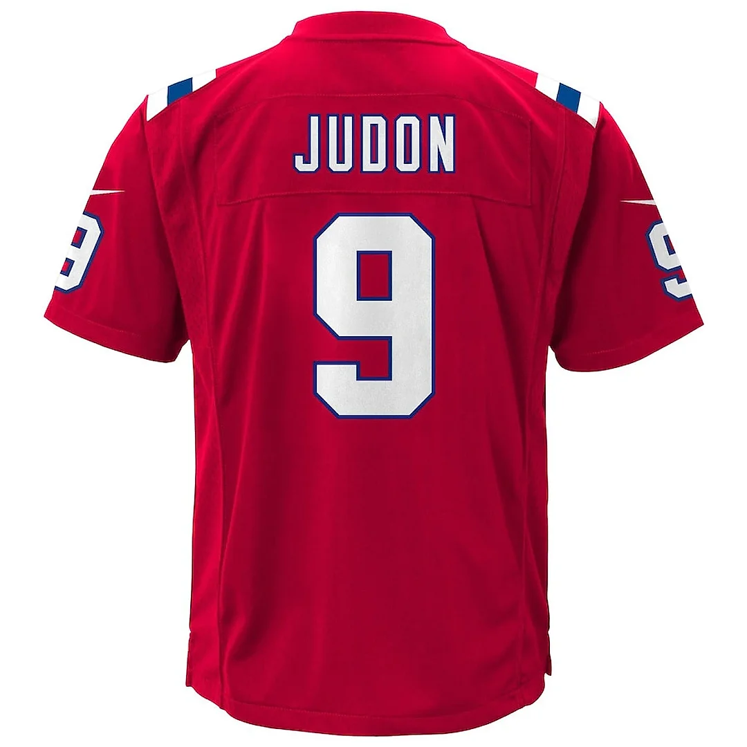 Zennovawear Matthew Judon 9 New England Patriots YOUTH Game Jersey - Red