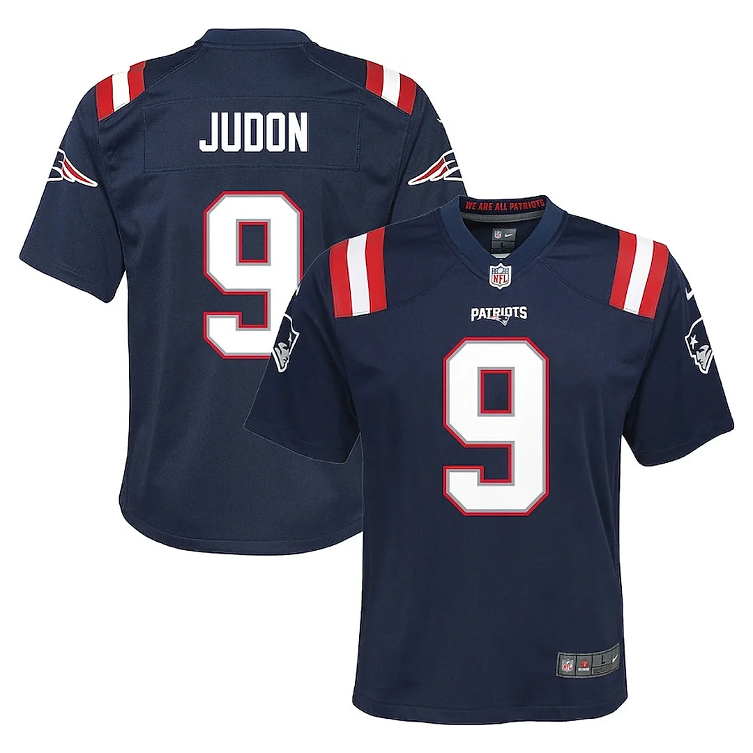 Zennovawear Matthew Judon 9 New England Patriots YOUTH Game Jersey - Navy