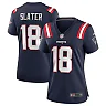 Zennovawear Matthew Slater 18 New England Patriots Women Team Game Jersey - Navy