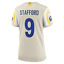 Zennovawear Matthew Stafford 9 Los Angeles Rams Women's Game Jersey - Bone