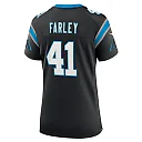 Zennovawear Matthias Farley 41 Carolina Panthers Women's Team Game Jersey - Black