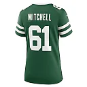 Zennovawear Max Mitchell 61 New York Jets Women's Team Game Jersey - Legacy Green