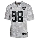 Zennovawear Maxx Crosby 98 Las Vegas Raiders 2024 Salute to Service Game YOUTH Jersey - Arctic Camo