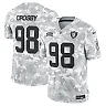 Zennovawear Maxx Crosby 98 Las Vegas Raiders 2024 Salute to Service Limited Men Jersey - Arctic Camo