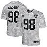 Zennovawear Maxx Crosby 98 Las Vegas Raiders 2024 Salute to Service Game YOUTH Jersey - Arctic Camo