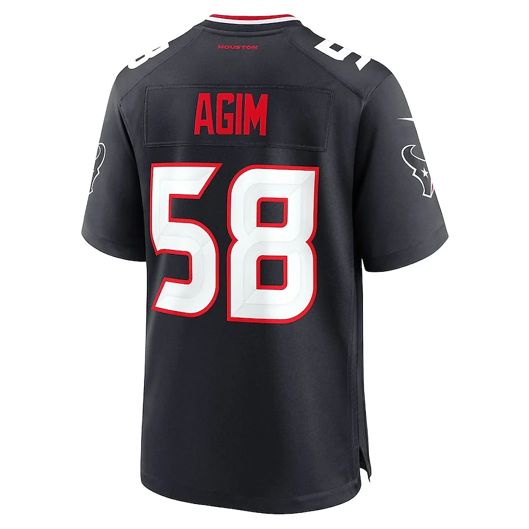 Zennovawear McTelvin Agim 58 Houston Texans Team Game Men Jersey - Navy