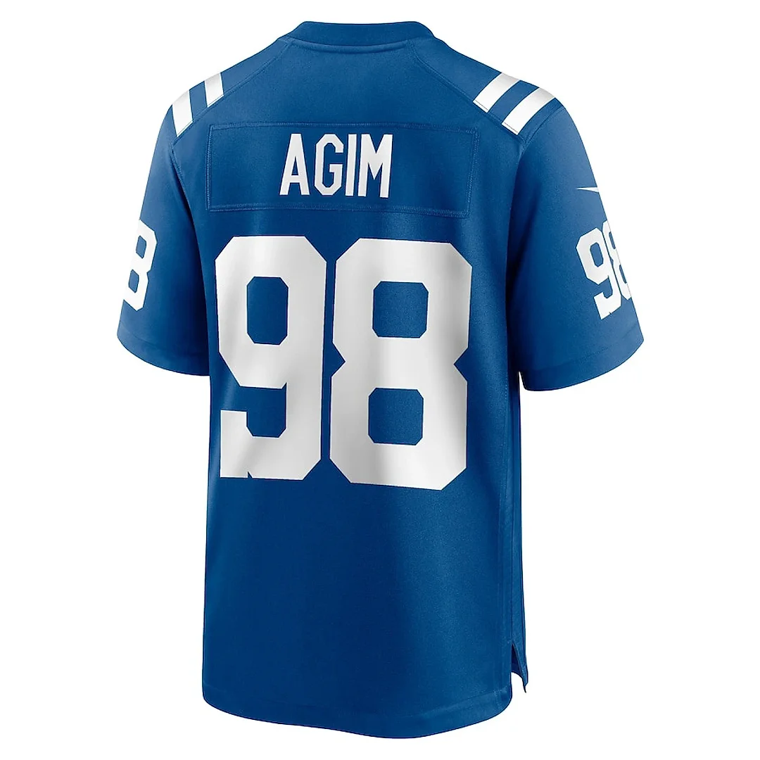 Zennovawear McTelvin Agim 98 Indianapolis Colts Game Men Jersey - Royal