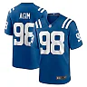 Zennovawear McTelvin Agim 98 Indianapolis Colts Game Men Jersey - Royal