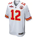 Zennovawear Mecole Hardman 12 Kansas City Chiefs AFC Champions Patch Game Men Jersey - White