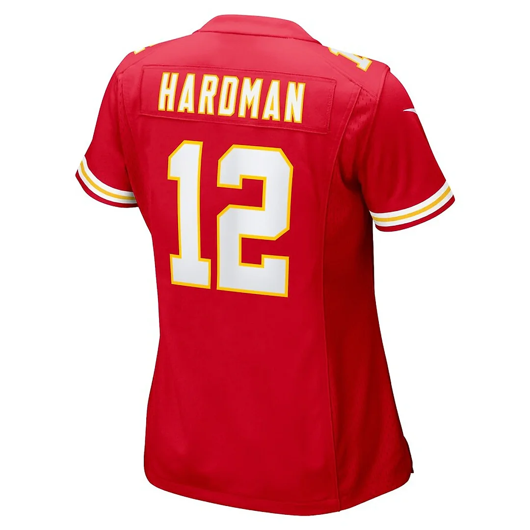 Zennovawear Mecole Hardman 12 Kansas City Chiefs Women Game Jersey - Red