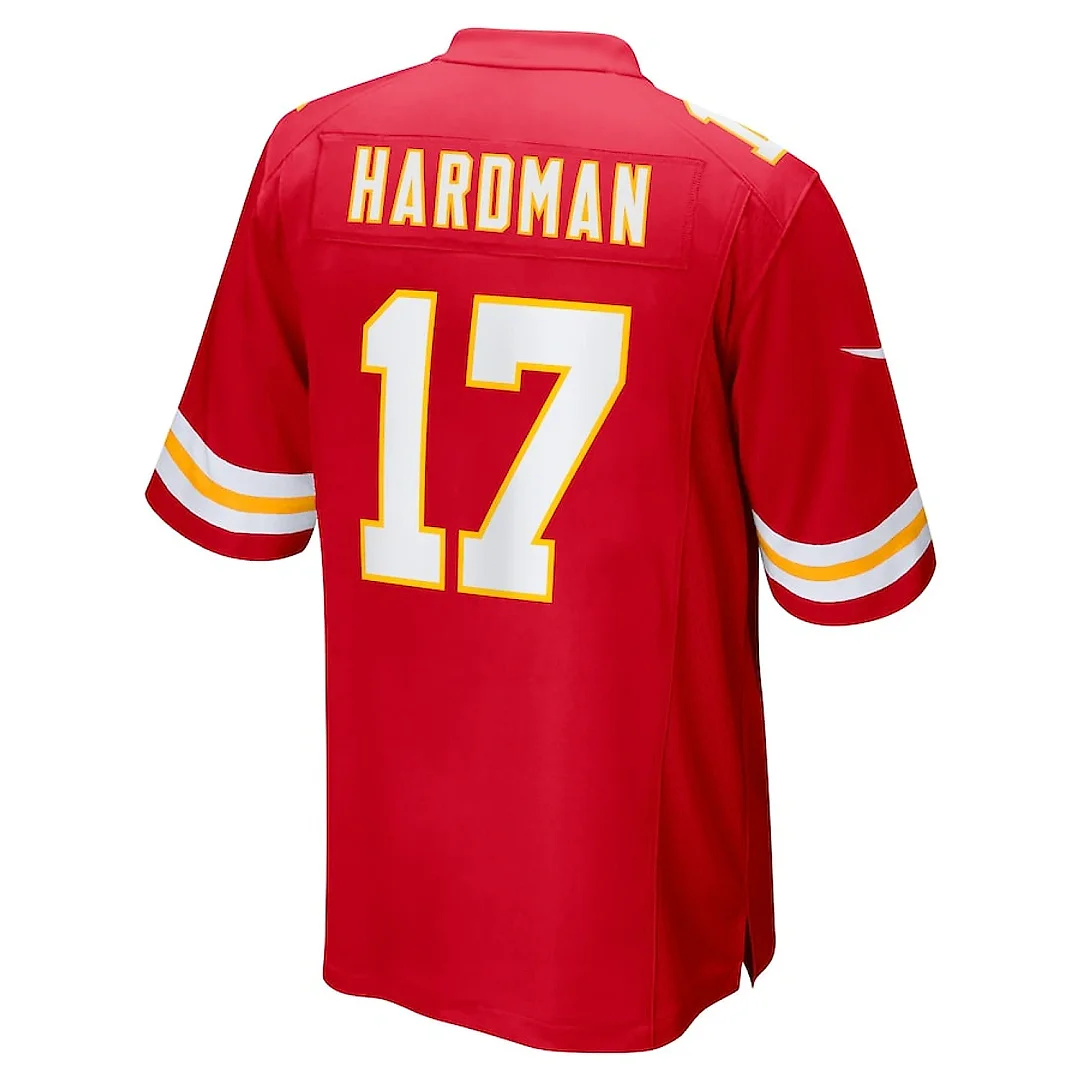 Zennovawear Mecole Hardman 17 Kansas City Chiefs Game Men Jersey - Red