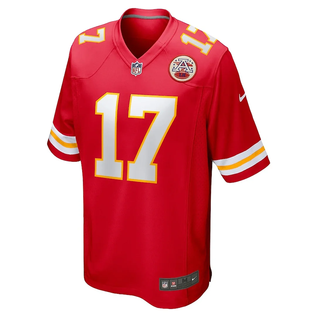 Zennovawear Mecole Hardman 17 Kansas City Chiefs Game Men Jersey - Red