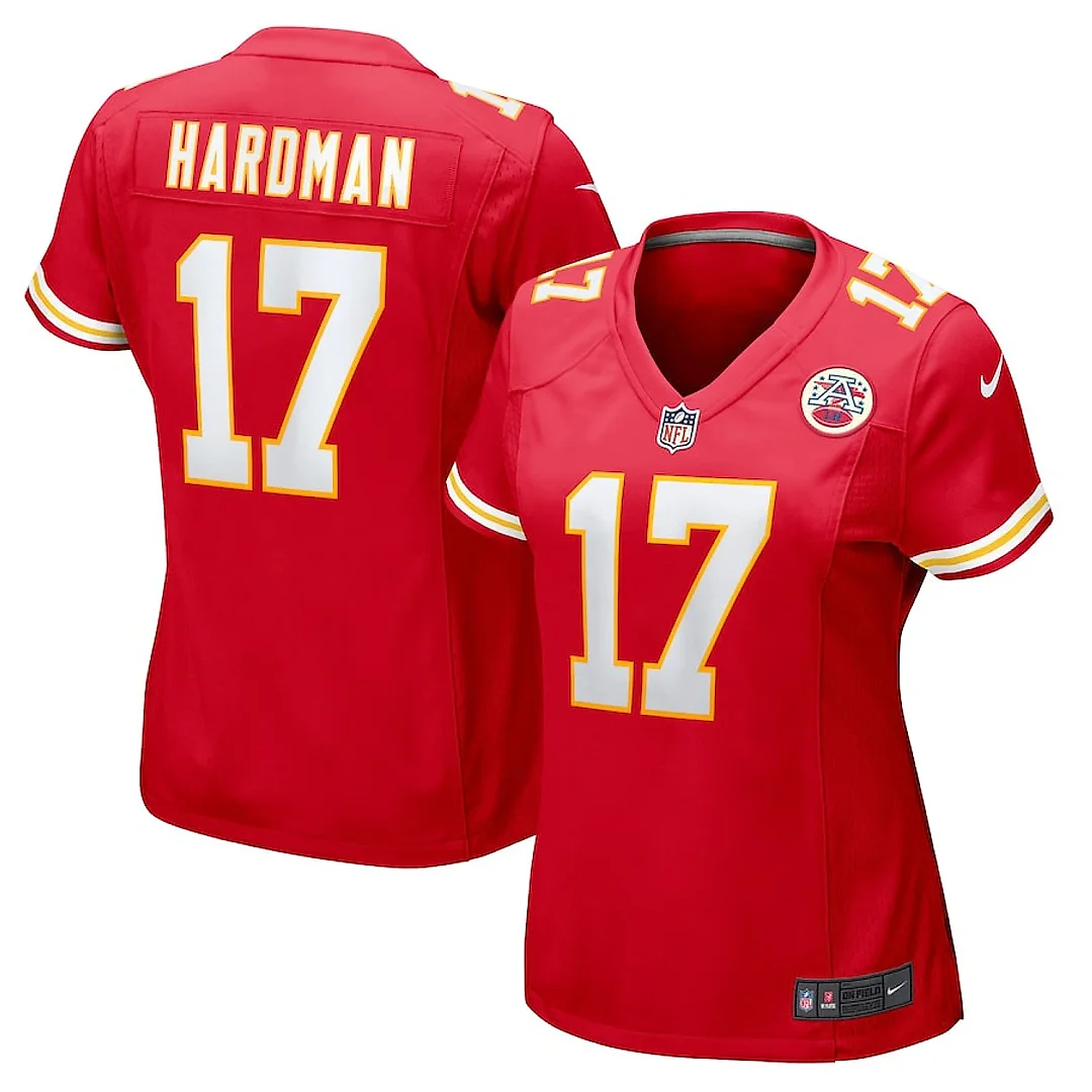 Zennovawear Mecole Hardman 17 Kansas City Chiefs Women's Game Jersey - Red