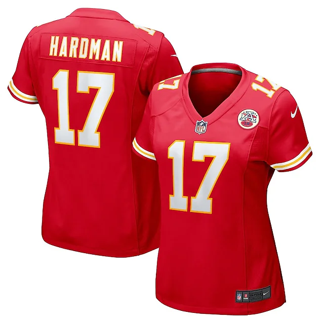 Zennovawear Mecole Hardman 17 Kansas City Chiefs Women's Game Jersey - Red
