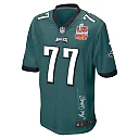 Zennovawear Mekhi Becton 77 Philadelphia Eagles Super Bowl LIX Champions Patch 'New Orleans - Where Legends Are Made' EMBROIDERED Game Men Jersey...