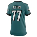 Zennovawear Mekhi Becton 77 Philadelphia Eagles Super Bowl LIX Women's Jersey - Midnight Green