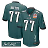 Zennovawear Mekhi Becton 77 Philadelphia Eagles Super Bowl LIX Champions Patch 'New Orleans - Where Passion Ignites' EMBROIDERED Game Men Jersey...