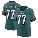 Zennovawear Mekhi Becton Sr. 77 Philadelphia Eagles Game Men Jersey - Midnight Green