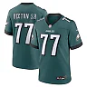 Zennovawear Mekhi Becton Sr. 77 Philadelphia Eagles Game Men Jersey - Midnight Green