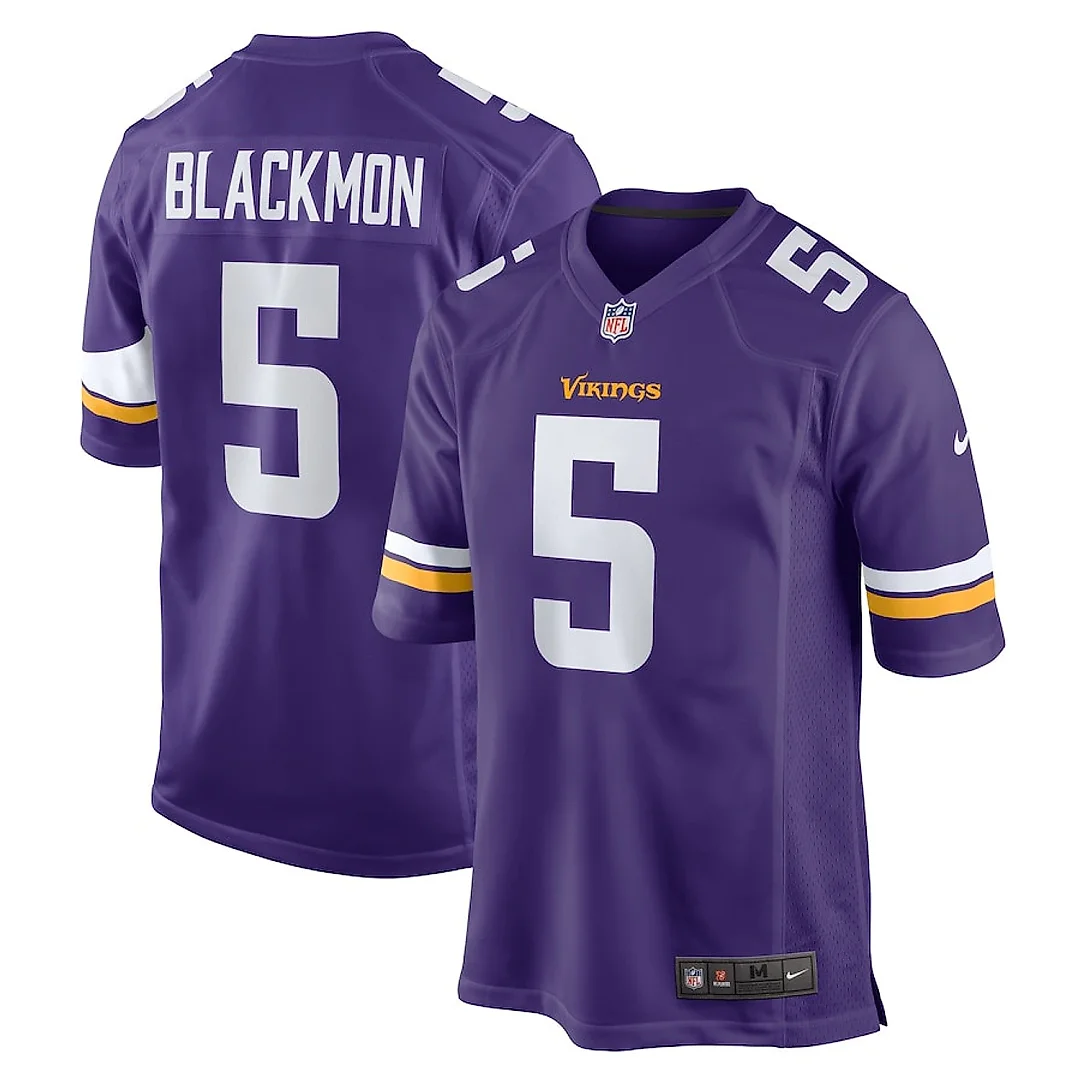 Zennovawear Mekhi Blackmon 5 Minnesota Vikings Game Men Jersey - Purple