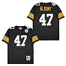 Zennovawear Mel Blount 47 Pittsburgh Steelers Retro Throwback Men Jersey - Black