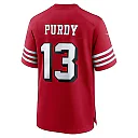 Zennovawear Men San Francisco 49ers Brock Purdy Scarlet Alternate Game Player Jersey