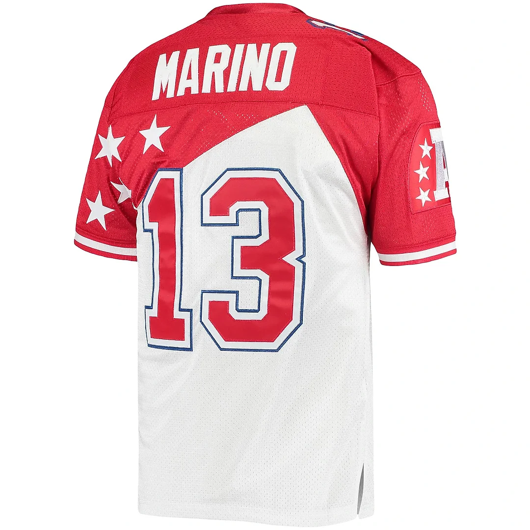 Zennovawear Men's AFC Dan Marino Mitchell & Ness White/Red 1994 Pro Bowl Jersey