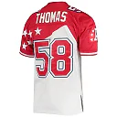 Zennovawear Men's AFC Derrick Thomas Mitchell & Ness White/Red 1995 Pro Bowl Jersey